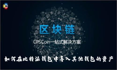 如何在比特派钱包中导入其他钱包的资产